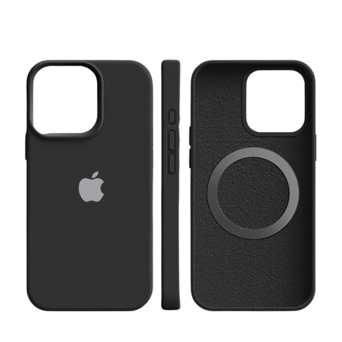 Flydende silikone magnetisk blødt cover til iPhone