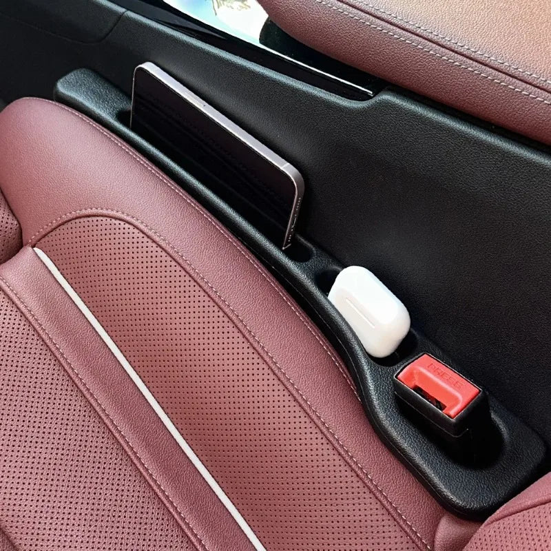 Black Car Seat Gap Filler Side Seam Plug Strip Leak-proof Filling Strip For All Car Model Wallet Phone Holder Accessories 3