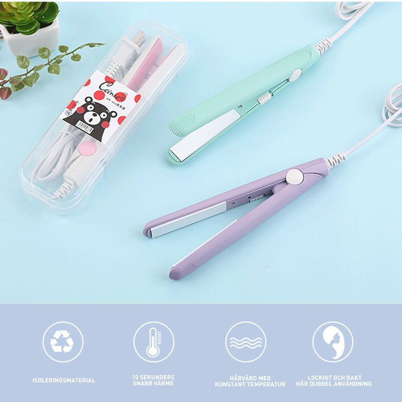 BowLift Ceramic Mini Hair Straightener | Portable 2-in-1 Styling Tool for Sleek Styles and Curls 2