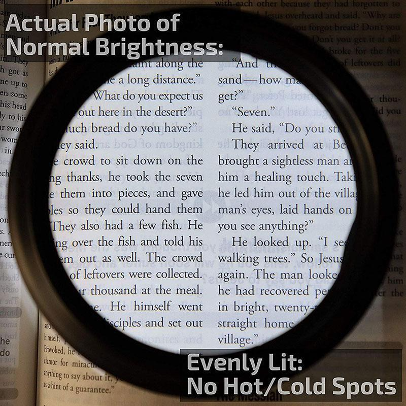 BowLift LED Magnifying Glass with Light for Reading and Crafts, Hands-Free Design, Premium K9 Lens 4