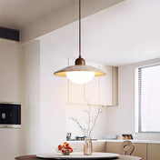Suspension en verre travertin beige, 25 cm, luminaire de plafond élégant pour intérieurs et maisons modernes