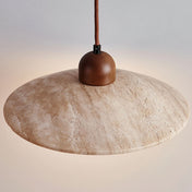 Suspension en verre travertin beige, 25 cm, luminaire de plafond élégant pour intérieurs et maisons modernes