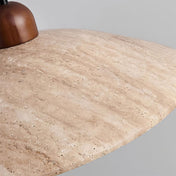 Suspension en verre travertin beige, 25 cm, luminaire de plafond élégant pour intérieurs et maisons modernes