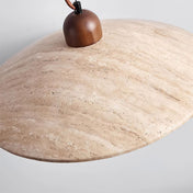 Suspension en verre travertin beige, 25 cm, luminaire de plafond élégant pour intérieurs et maisons modernes