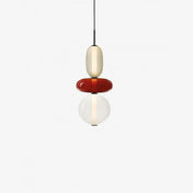 Modern Colorful Glass LED Pendant Light With Vibrant Glass Shade and Sleek Contemporary Design