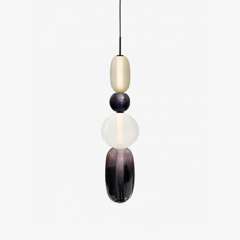 Modern Colorful Glass LED Pendant Light With Vibrant Glass Shade and Sleek Contemporary Design