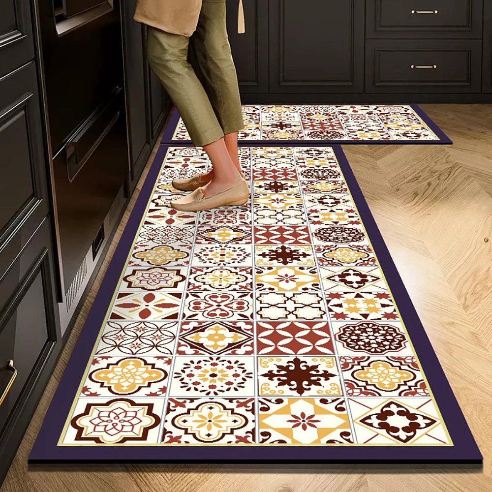 Non Slip Crystal Velvet Kitchen Floor Mat For Everyday Home Use In Busy Kitchens And Corridors