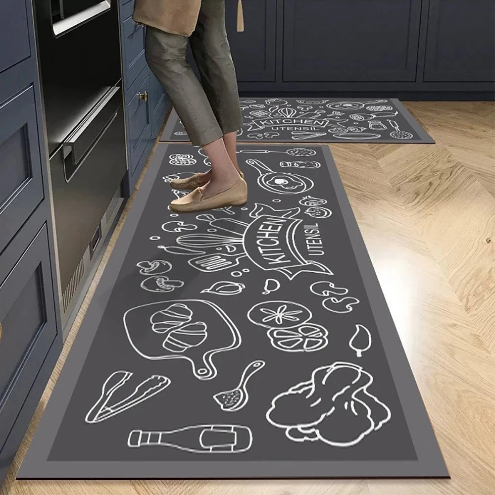 Non Slip Crystal Velvet Kitchen Floor Mat For Everyday Home Use In Busy Kitchens And Corridors