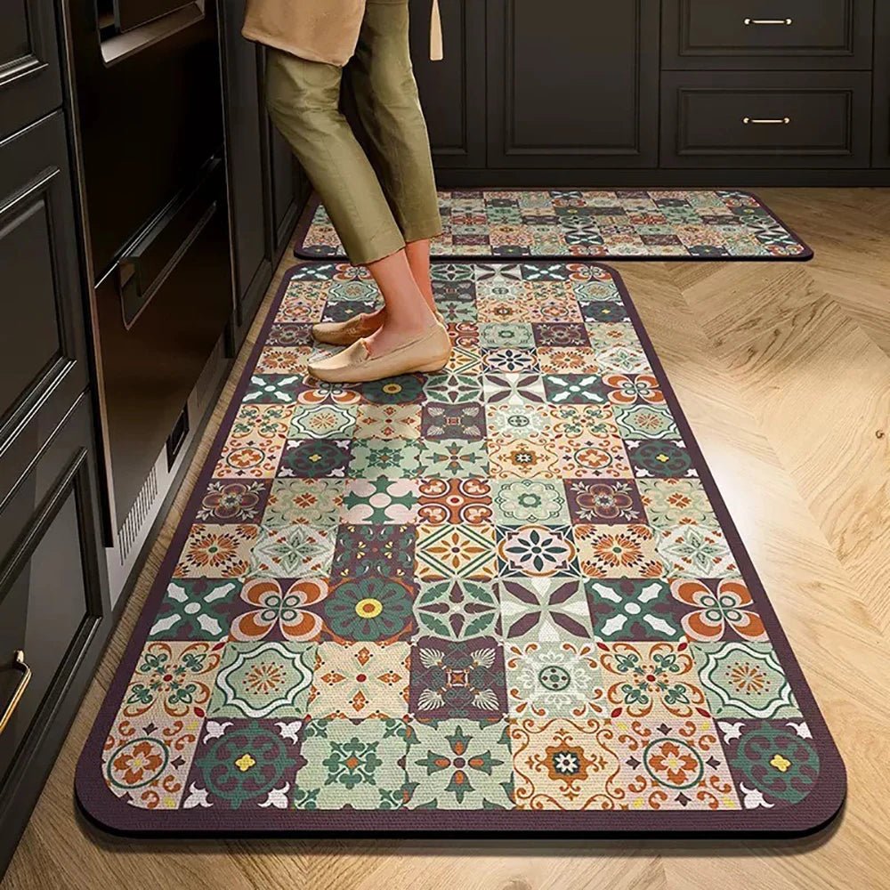 Non Slip Crystal Velvet Kitchen Floor Mat For Everyday Home Use In Busy Kitchens And Corridors