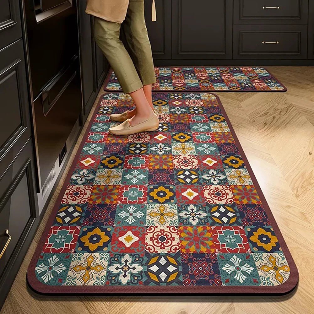 Non Slip Crystal Velvet Kitchen Floor Mat For Everyday Home Use In Busy Kitchens And Corridors