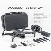 NovaVista F11S Pro GPS-drone med 4K-kamera, 2-aksers gimbal, foldbar quadcopter, 3000 m rækkevidde, intelligente flyvetilstande