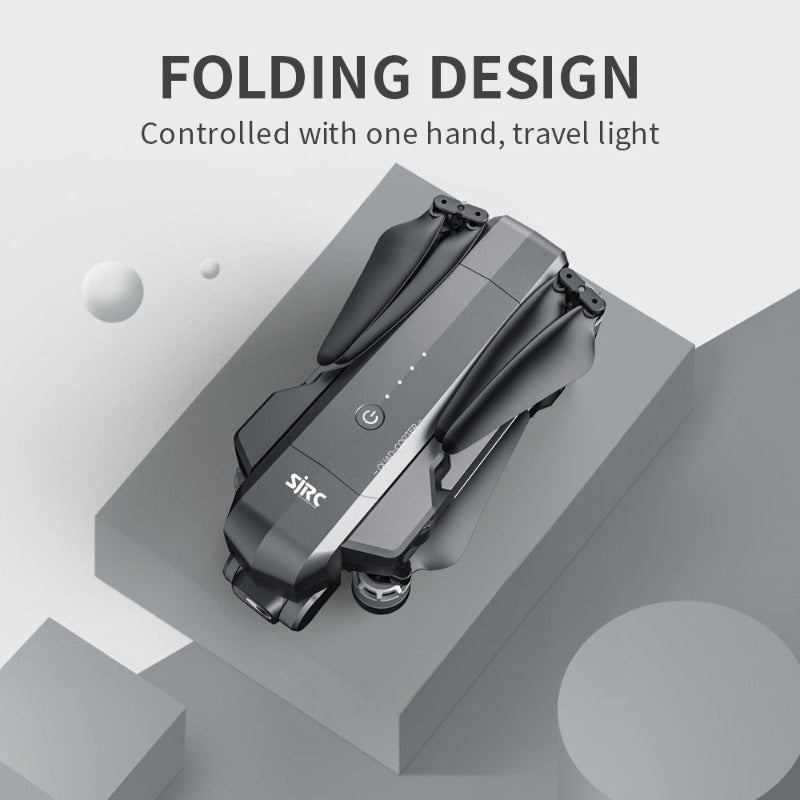 NovaVista F11S Pro GPS-drone med 4K-kamera, 2-aksers gimbal, foldbar quadcopter, 3000 m rækkevidde, intelligente flyvetilstande