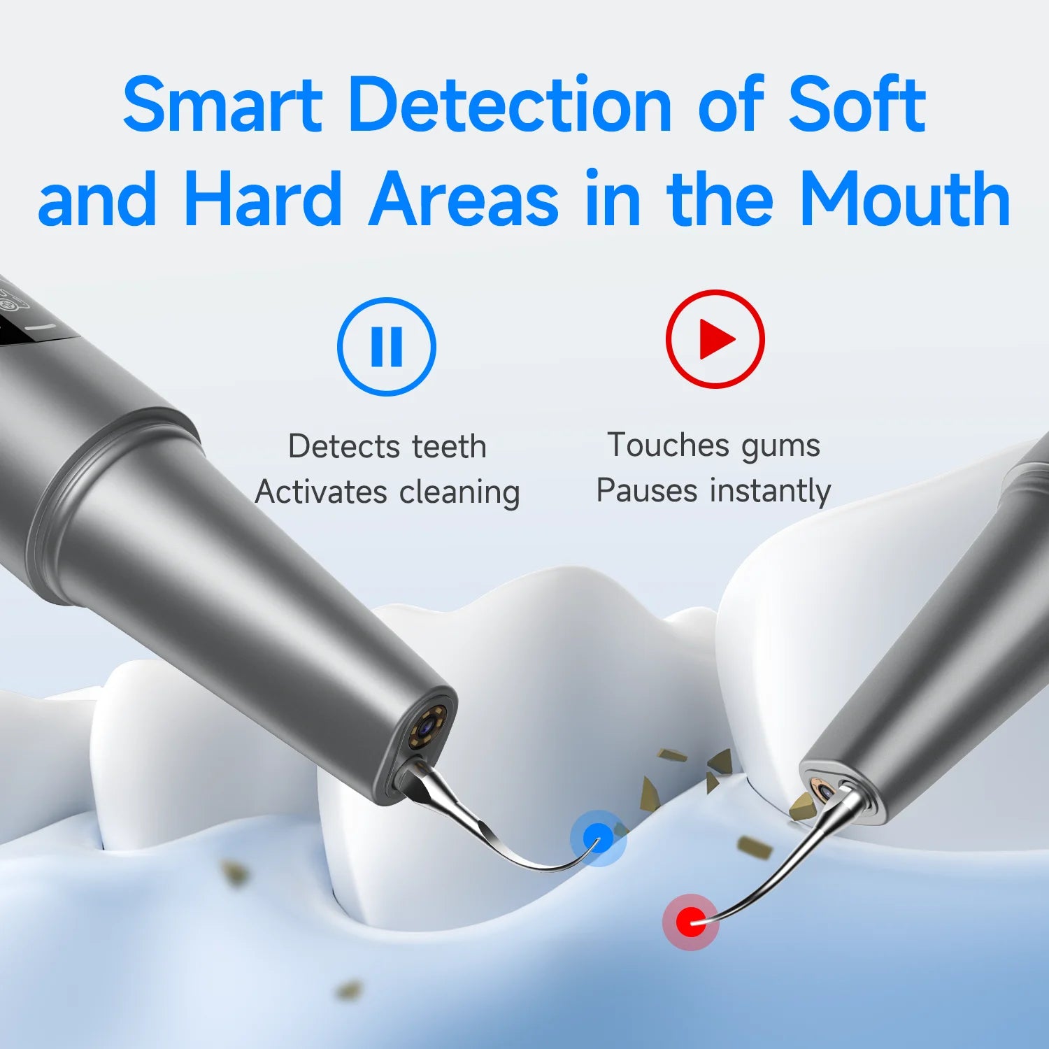 CURVY MOON Visible Electric Ultrasonic Tooth Cleaner with Camera Tartar Remover Tooth Stain Cleaning Tools Teeth Whitening Care 2
