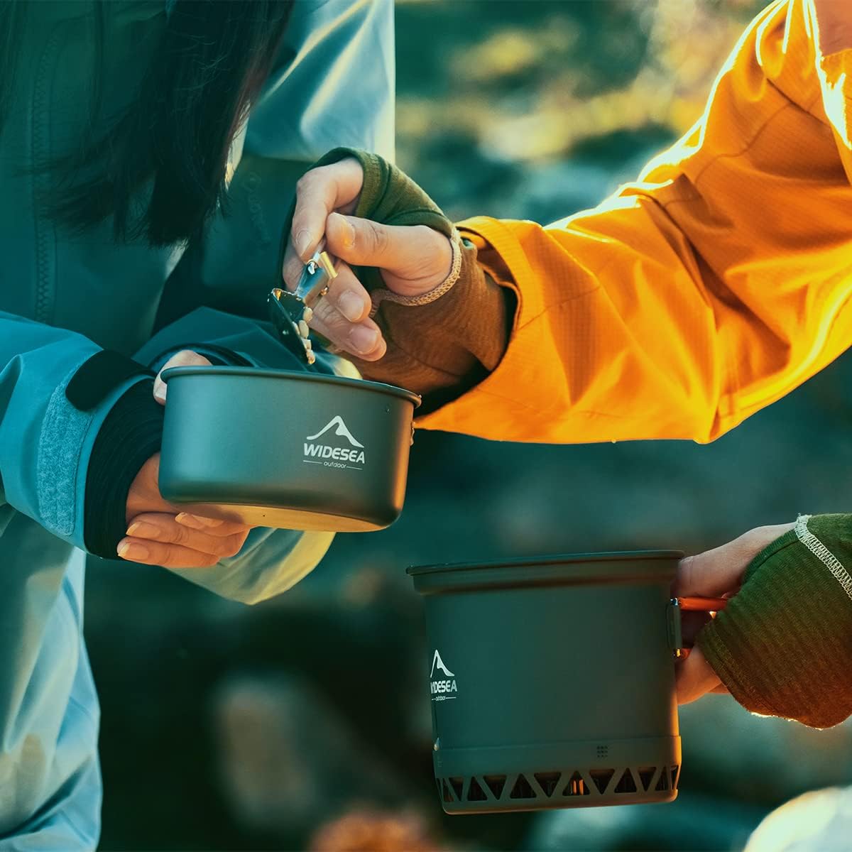 Camping Cookware Outdoor Pot Pan Cooking Utensil Equipment 3