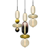 Modern Colorful Glass LED Pendant Light With Vibrant Glass Shade and Sleek Contemporary Design