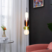 Modern Colorful Glass LED Pendant Light With Vibrant Glass Shade and Sleek Contemporary Design