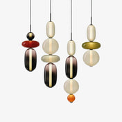 Modern Colorful Glass LED Pendant Light With Vibrant Glass Shade and Sleek Contemporary Design