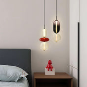 Modern Colorful Glass LED Pendant Light With Vibrant Glass Shade and Sleek Contemporary Design