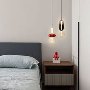 Modern Colorful Glass LED Pendant Light With Vibrant Glass Shade and Sleek Contemporary Design