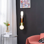 Modern Colorful Glass LED Pendant Light With Vibrant Glass Shade and Sleek Contemporary Design