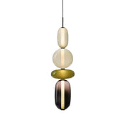 Modern Colorful Glass LED Pendant Light With Vibrant Glass Shade and Sleek Contemporary Design