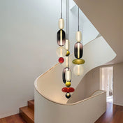 Modern Colorful Glass LED Pendant Light With Vibrant Glass Shade and Sleek Contemporary Design