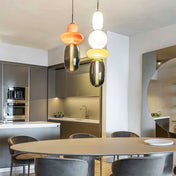 Modern Colorful Glass LED Pendant Light With Vibrant Glass Shade and Sleek Contemporary Design