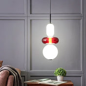 Modern Colorful Glass LED Pendant Light With Vibrant Glass Shade and Sleek Contemporary Design