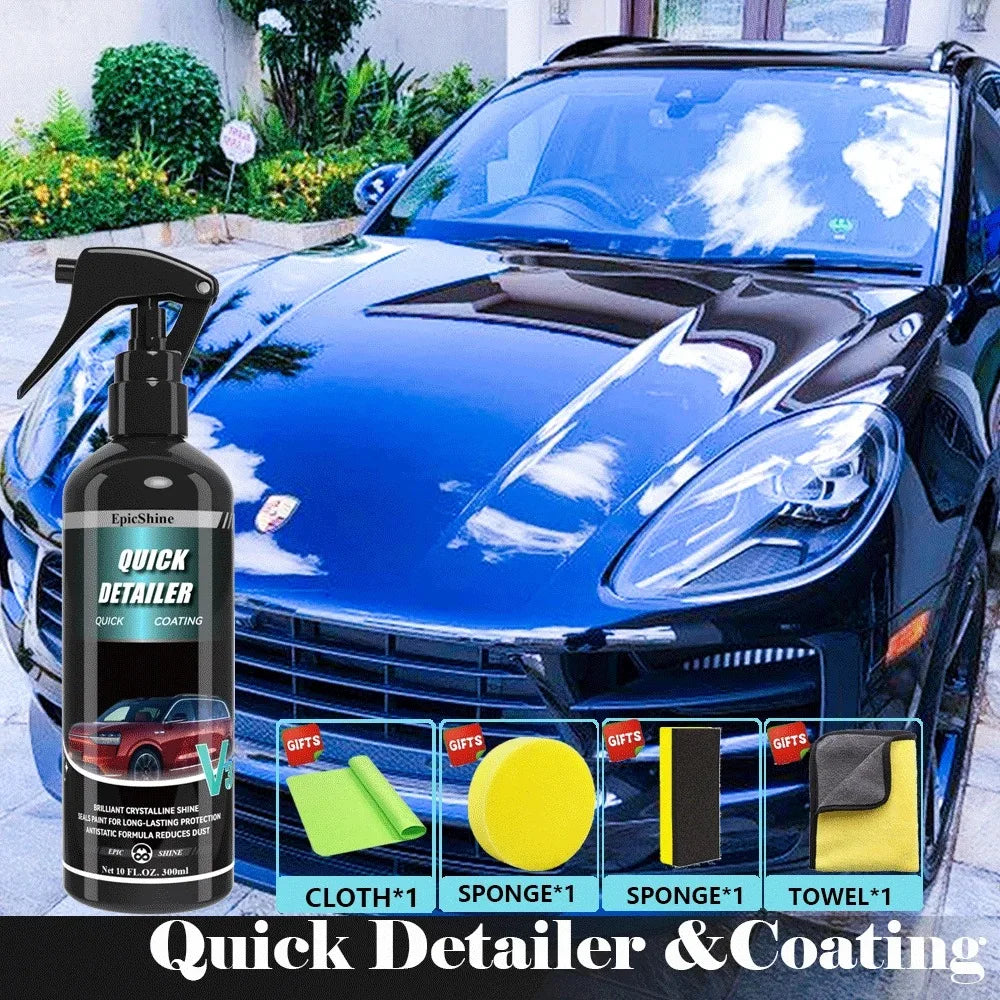 Car Ceramic Quick Detailer&Coating Spray Nano Hydrophobic Polish Scratch Repair Remover Paint Protection Crystal Wax  Auto Clean 0