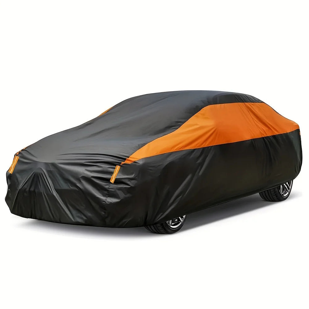 Car Covers Outdoor Waterproof Sun Rain Snow Protection UV Auto Cover Universal SUV/Sedan 190T Car Protective Full Covers 4