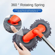 Car Washer Mop Foam Wash Brush Double Brush Head Roof Window Cleaning Maintenance Three-Section Telescopic Mop Car Accessories 1