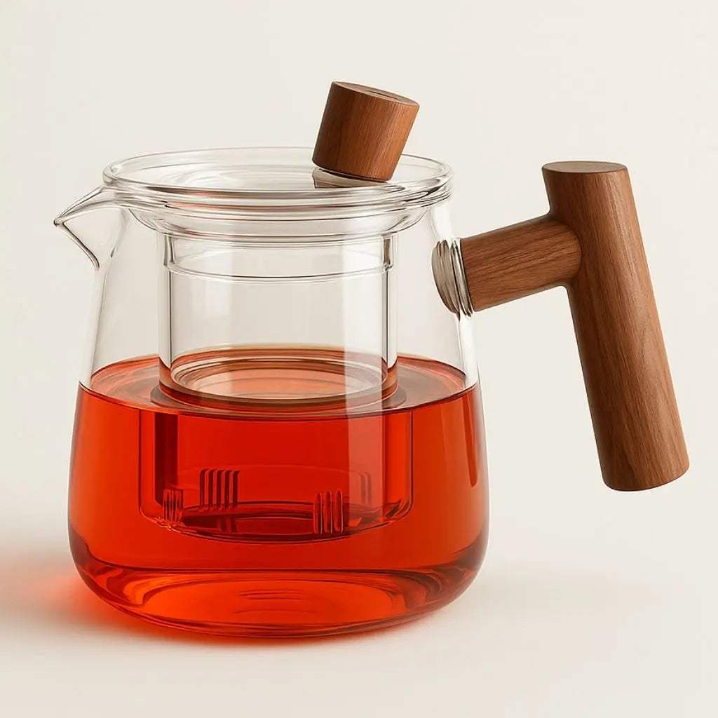 Carly Borosilicate Glass Teapot 0