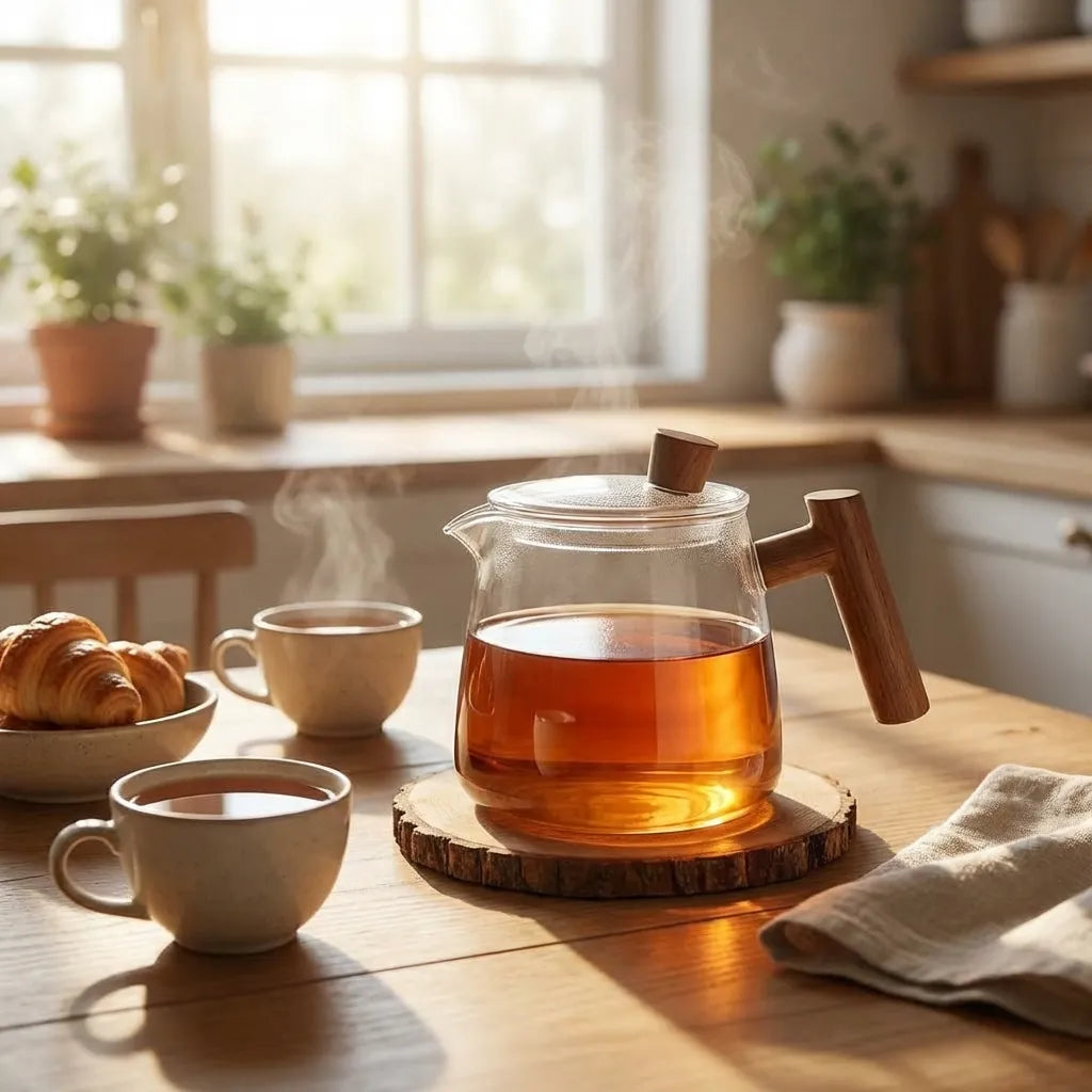 Carly Borosilicate Glass Teapot 4