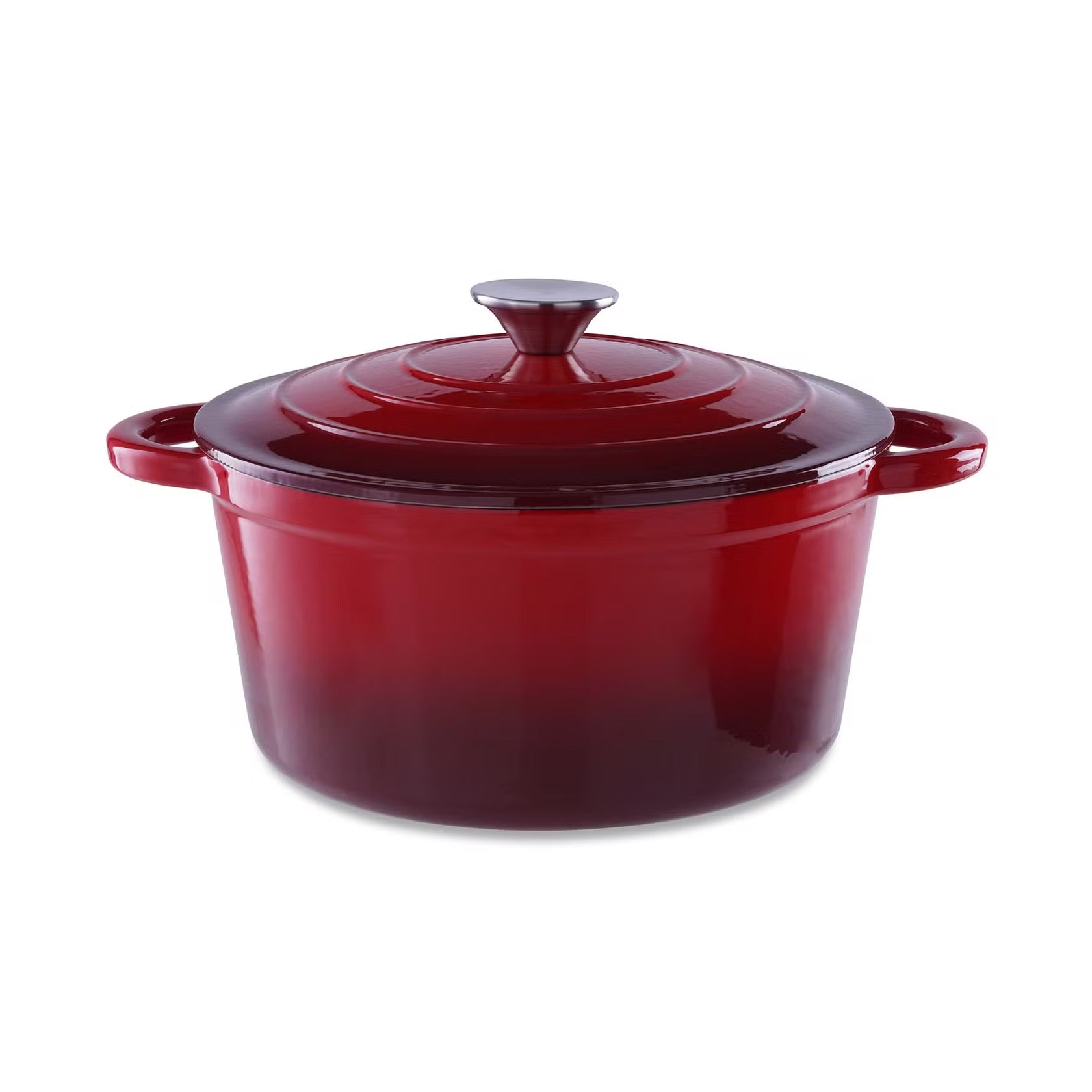 Cast Iron Pot with Enameled Finish and 2L Capacity 1
