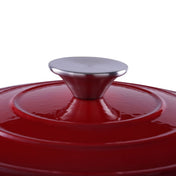 Cast Iron Pot with Enameled Finish and 2L Capacity 4