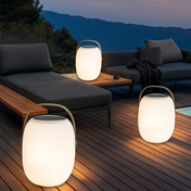 Moderne bærbar terrasse solcellelampe til udendørs balkon, have og patio stemning