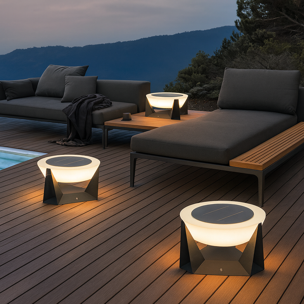 LumaGlow Solcelle Terrasse Accent Lys Til Udendørs Stier, Haver Og Siddeområder
