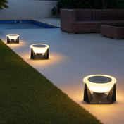LumaGlow Solcelle Terrasse Accent Lys Til Udendørs Stier, Haver Og Siddeområder