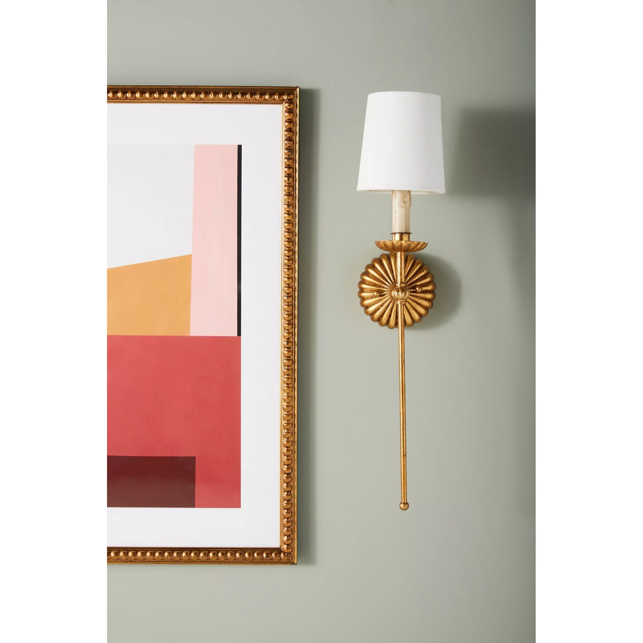 Antique Wall Sconce | Elegant Wall Light Fixture | Vintage Indoor Lamp | Candle Style Wall Lights | Brass Finish Sconces - Zardee 3