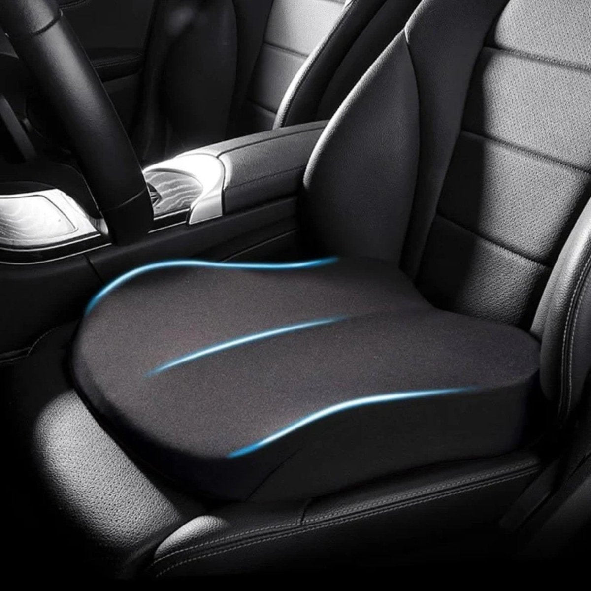 Comfort-Enhancing Ergonomic Car Seat Cushion for Improved Visibility 0