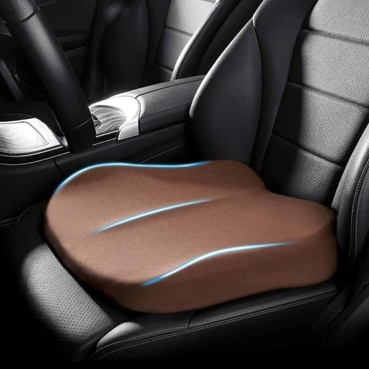 Comfort-Enhancing Ergonomic Car Seat Cushion for Improved Visibility 1