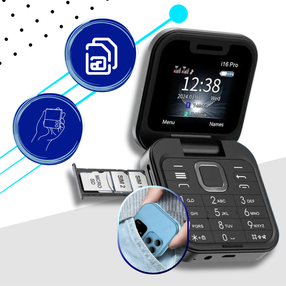 Compact Dual SIM Folding Mobile Phone with HD Camera & Music Player 1