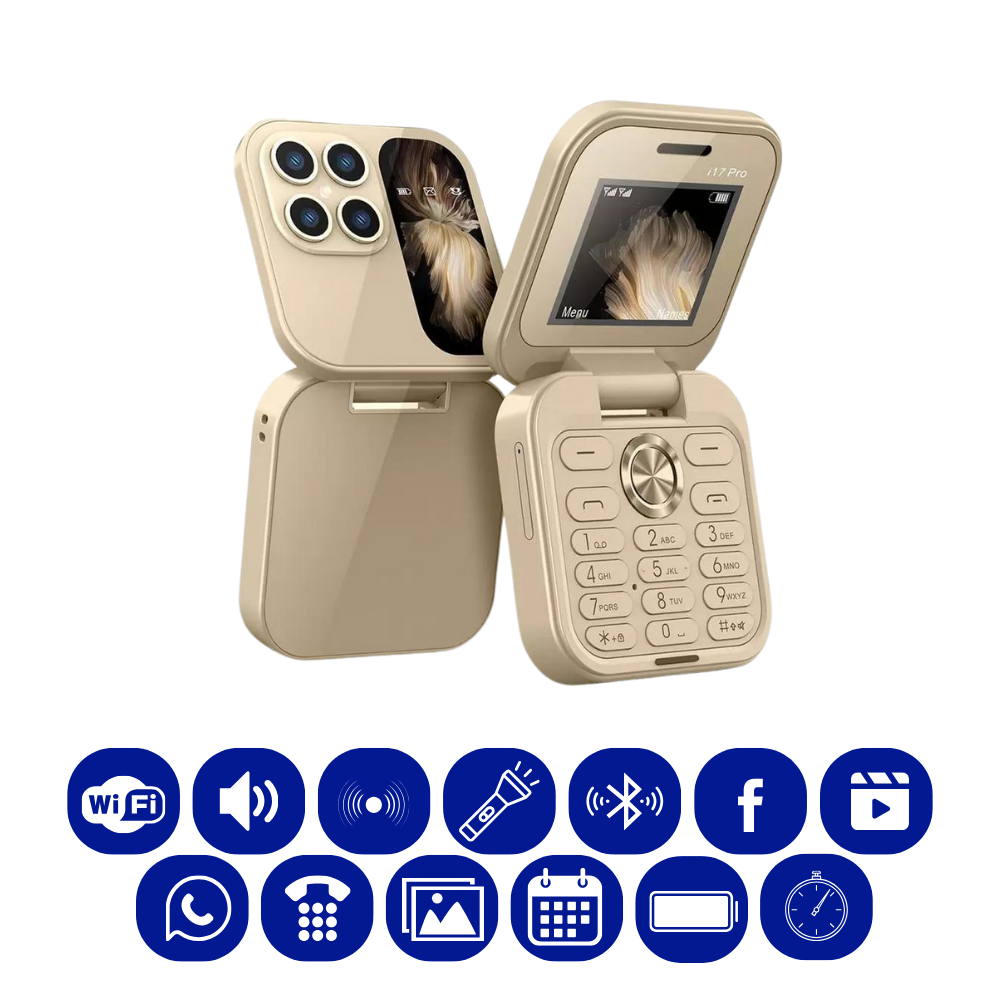 Compact Dual SIM Folding Mobile Phone with HD Camera & Music Player 6