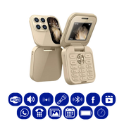 Compact Dual SIM Folding Mobile Phone with HD Camera & Music Player 6