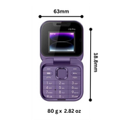 Compact Dual SIM Folding Mobile Phone with HD Camera & Music Player 7