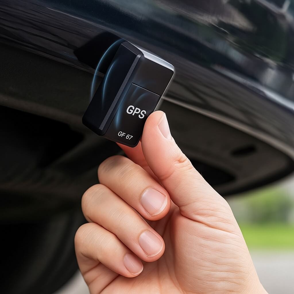 Compact Magnetic GPS Tracker | Real-Time Vehicle and Luggage Tracking Device 1