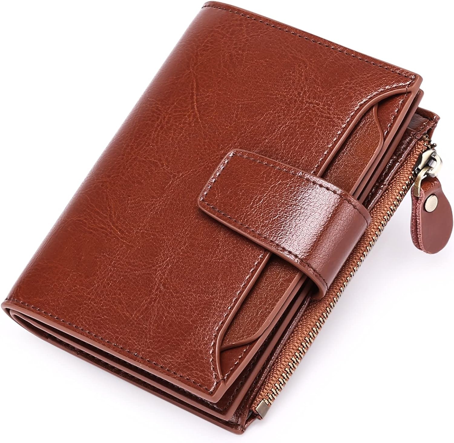 Compact Multi-Functional Leather Wallet – RFID Blocking 0