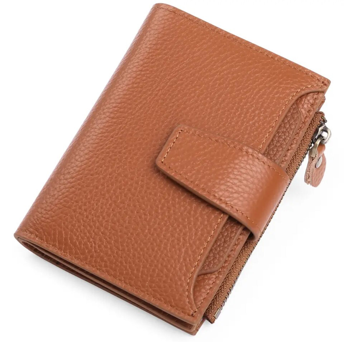 Compact Multi-Functional Leather Wallet – RFID Blocking 12