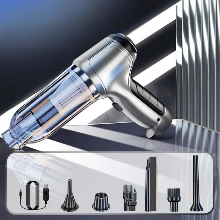 Cordless 3-in-1 Car Vacuum Cleaner | Best Suction Power for Cleaning, Inflating, and Blowing 0