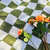 Manta de picnic grande a cuadros HearthHug con microfibra suave y flecos para uso diario en el hogar
